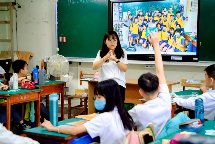實習老師的教學演示